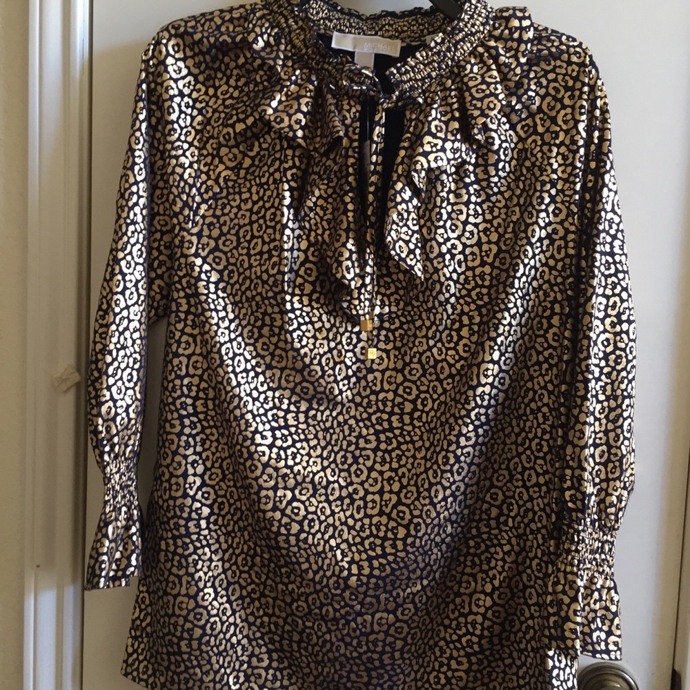 NWT Michael Kors long sleeve blouse, size M - Picture 7 of 7